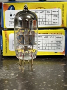2 tubos de pin dorado Amplitrex a juego JJ Tesla ECC83S 12AX712AX7A - Imagen 1 de 2