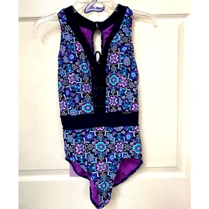 ZeroXPosur Swimsuit One Piece Keyhole Racerback Lace-Up Padded Size S - Picture 1 of 7