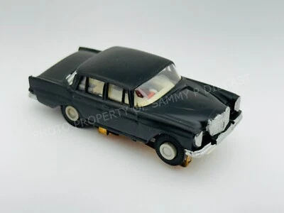 Faller AMS (Auto Motor Sport) Germany MERCEDES BENZ 220 -Black HO Slot Car #4801 - image 1 of 4