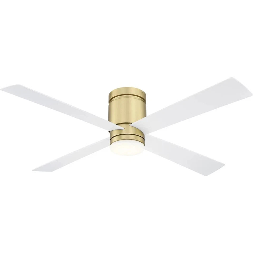 Fanimation Fans Kwartet Indoor Ceiling Fan Brushed Satin Brass FPS8553BS - Image 1 of 1