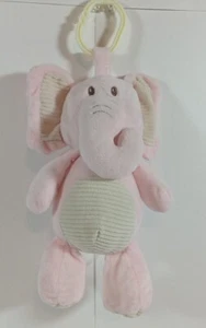 Cochecito de peluche suave para animales de peluche de peluche Kellytoy rosa sonajero de elefante de 10"" clip - Imagen 1 de 5