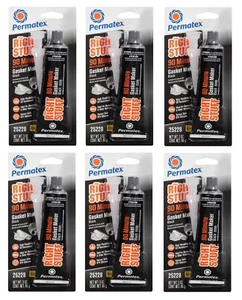 Permatex Set of 6 The Right Stuff 90 Minute Black Gasket Maker, 3oz - Picture 1 of 1