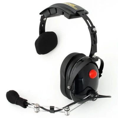 Rugged Over The Head Single Side Two Way Radio Headset Racing Communications  - Image 1 of 4