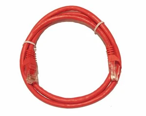 Cable de conexión Ethernet Cat6 Cat 6 rojo sin enganches UTP RJ45 - Imagen 1 de 2