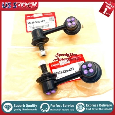 Nuevo kit de eslabones de extremo de barra estabilizadora delantera OEM con tuercas eslabones para Honda Civic 2006-2011 Foto 1 de 4