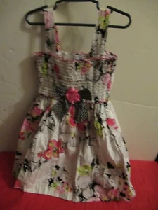 P25 Girls Smocked Top Dress Jayne Copeland Size 6X Multicolored Floral - Picture 1 of 8