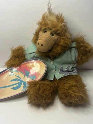 Vintage 1988 ALF Alien Hand Puppet. Burger King , Alien Plush Hawaiian Shirt . - Image 1 of 4