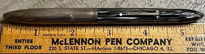 Uncommon Sheaffer Crest Fountain Pen with Rare Sterling Silver Cap - 14k Nib - Image 1 of 4