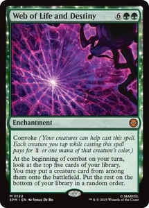 MTG Web of Life and Destiny 122 Mythic Marvel Spider-Man - Picture 1 of 1