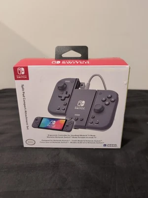 HORI Split Pad Compact Attachment Set (Slate Gray) for Nintendo Switch - New! - Image 1 of 2