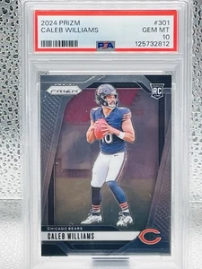 Tarjeta de novato Panini Prizm Caleb Williams #301 2024 RC PSA 10 - OSOS - Imagen 1 de 2