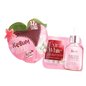 KSerene KiLiBUM Soap 70g x 3 Bars &  Extra White Underarm Serum Cream 30ml SET - Picture 1 of 7