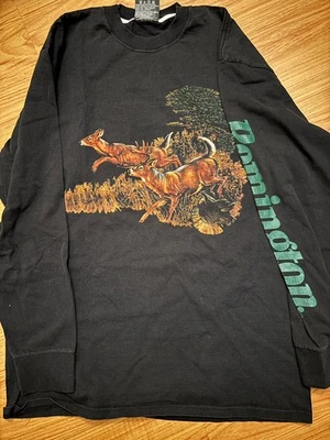 Camiseta Remington Rifle Deer Nature Talla Mediana Negra Foto 1 de 3