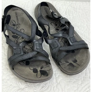 Sandali Merrell Agave donna taglia 9 neri in pelle con cinturino outdoor escursionismo - Foto 1 di 12