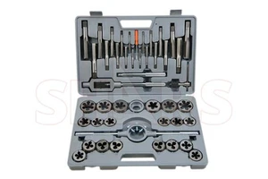 Shars 45 Stck. 6-24 mm Rechtshand Hi Carbon Stahl Gewindebohrer & Schneideisen Set Neu R} - Bild 1 von 6