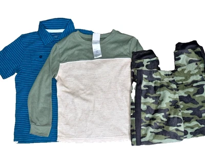 LOTE de 1 polo a rayas Sonoma para niños 5/6, 1 camisa de manga larga para niños 6/7, Foto 1 de 4