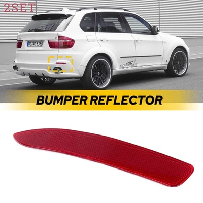 Juego de 2 luces reflectoras de parachoques trasero diestro para BMW X5 E70 LCI/facelif 2010-13 Foto 1 de 4