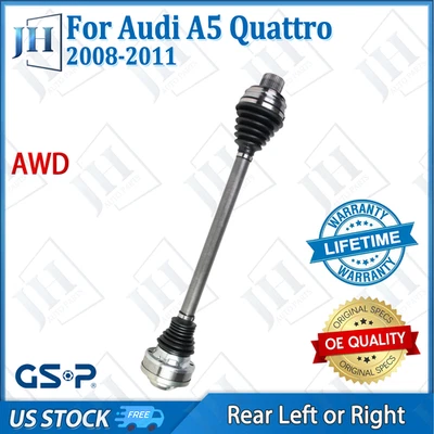 Eje trasero izquierdo o derecho CV original para Audi A5 Quattro A4 Quattro 2008-2011 AWD Foto 1 de 4