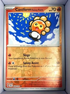 Castform Sunny Form 020/191 Surging Sparks English 2024 Reverse Holo - Picture 1 of 1