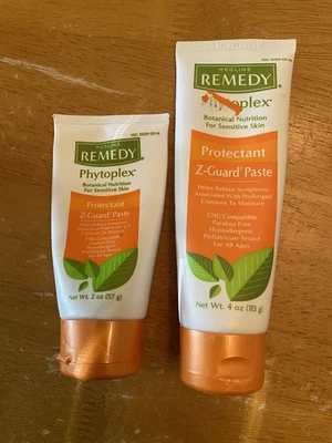 Medline Remedy Phytoplex Z-guard Skin Protectant Paste 2 Oz & 4 Oz PARTIALS - Image 1 of 3