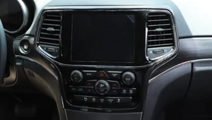 Navigation Panel Frame Cover Trim For 2014-2021 Jeep Grand Cherokee Carbon Fiber - Picture 1 of 2