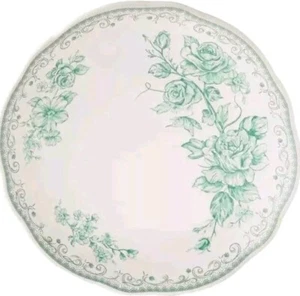 Set of Four (4) Pioneer Woman ~ AGATHA JADE GREEN ~ 8.5" Stoneware Salad Plates - Picture 1 of 5