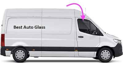 Vidrio ventana puerta delantera derecha ajuste Mercedes Benz Sprinter 144", 170" WB Foto 1 de 4