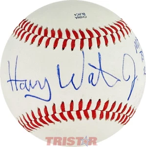 HARRY WATERS SIGNED AUTOGRAPHED SL BASEBALL INSCRIBED MARVIN BARRY 2015 TRISTAR - Picture 1 of 4