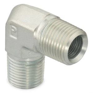 Parker CR-S 3/8" 90 Degree Elbow Pipe & Port 90° Male Pipe (5/Pack) - Picture 1 of 1