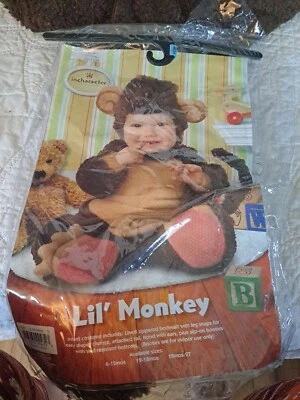 Morris Disfraces Infantiles Mono Personaje Conjunto Completo 6-12 Meses Usado Foto 1 de 3