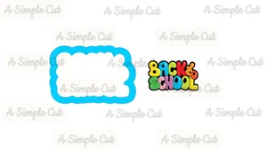 Back to School Plaque Cookie Cutter - Picture 1 of 1
