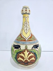 Jugendstil Benthall Salopische Ware Rhodische Vase Iznik Muster 32 cm Nr. 6 um 1890 - Bild 1 von 13