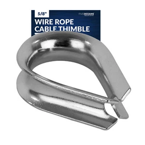 Dedal de acero inoxidable Five Oceans para cable de cable de 5/8" - FO1449 - Imagen 1 de 8