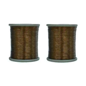 Metallic Zari Thread for Embroidery Sewing and Jewelry Making 0.1 MM Pack of 2 - Picture 1 of 83
