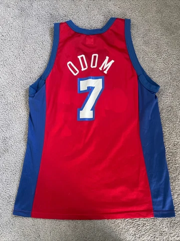 LAMAR ODOM Vintage Champion LOS ANGELES CLIPPERS Jersey 44 NBA Heat Lakers MINT Cover