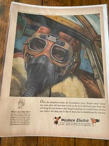 Vintage 1943 Western Electric Bombardier WW II ad - Picture 1 of 1