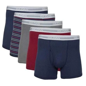 Mens Underwear Boxer Briefs, Large 5 Mixed Blue (5-pack, Shorter Length) - Picture 1 of 8