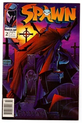 Spawn #2 Newsstand Variant 1st appearance of Clown aka the Violator FN/VF 7.0 - Image 1 of 2