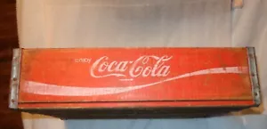 VECCHIA CASSA VINTAGE 1978 COCA COLA in legno porta soda pop cola cola scatola in legno - Foto 1 di 16
