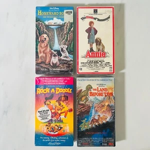 VHS Lot of 4 Sealed Classics Annie - Doodle - Homeward Bound - Land Before Time - Picture 1 of 16