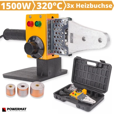 Muffenschweißgerät Stumpfschweißgerät Schweißgerät 1500W Ø20-32 Rohr PE PP - Bild 1 von 4