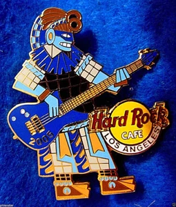 LOS ANGELES MAYAN AZTEC WARRIOR MUSICIAN BAND GUITAR 2005 Hard Rock Cafe PIN LE - Picture 1 of 1