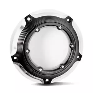 Performance Machine Motorcycle Motorbike Derby Cover Vision Contrast Cut Black - Picture 1 of 1