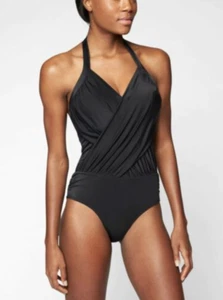 NWT Athleta 1pc Wrap One Piece Swimsuit Size 32 D/DD #210990 - Picture 1 of 2