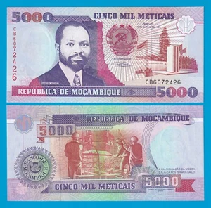 Mozambique 5000 meticais P 136 1991 UNC - Picture 1 of 1