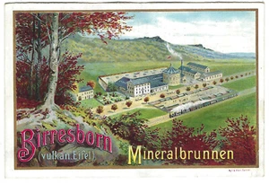 Antica carta commerciale Birresborn Mineralbrunnen, Germania, XIX secolo - Foto 1 di 2