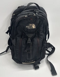 The North Face Backpack Mens Nylon Surge Black Hiking Camping Outdoor LARGE - Picture 1 of 17