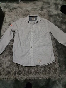 Mens Vintage Superdry long sleeve Shirt Size Medium - Picture 1 of 5