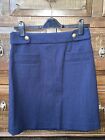 Brooks Brothers Womens Navy A-Line Mini Skirt Nwt Size 4
