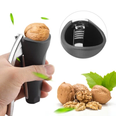 (Black)Nut Crackers Walnut Cracker Heavy Duty Shell Cracker Seafood Cracker - Image 1 of 4